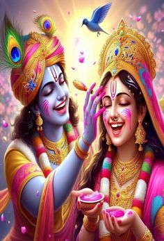 radha krishna holi images hd 3d