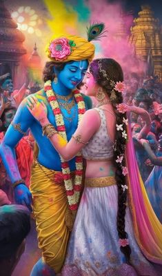 radha krishna holi images hd 3d