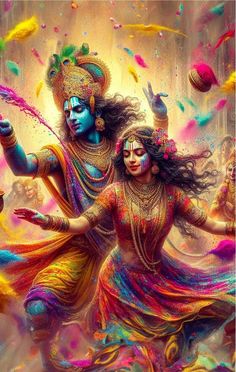 radha krishna holi images hd 3d