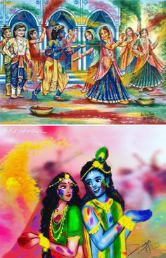 radha krishna holi images hd 3d