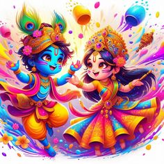 radha krishna holi images hd 3d