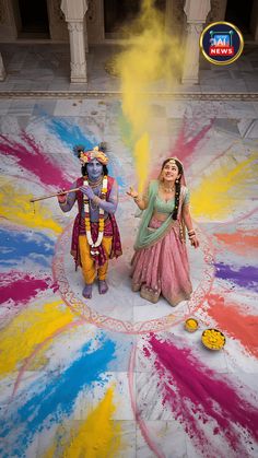 radha krishna holi images hd 3d