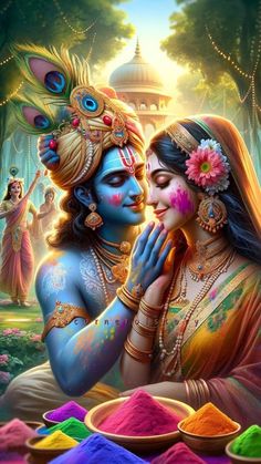 radha krishna holi images hd 3d