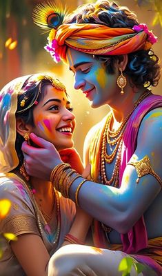 radha krishna holi images hd 3d