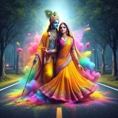 radha krishna holi images hd 3d
