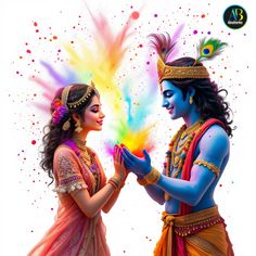 radha krishna holi images hd 3d