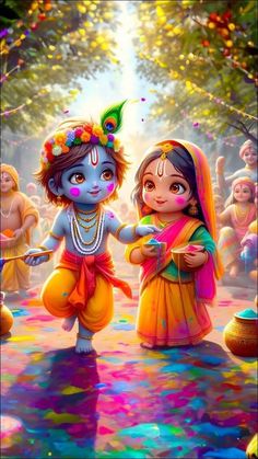 radha krishna holi images hd 3d