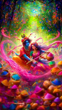 radha krishna holi images hd 3d