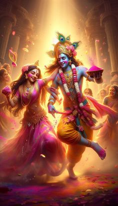 radha krishna holi images hd 3d