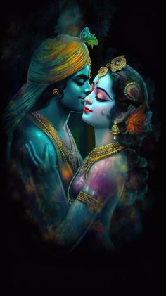 radha krishna love black wallpaper