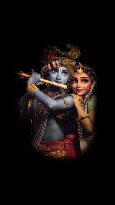 radha krishna love black wallpaper