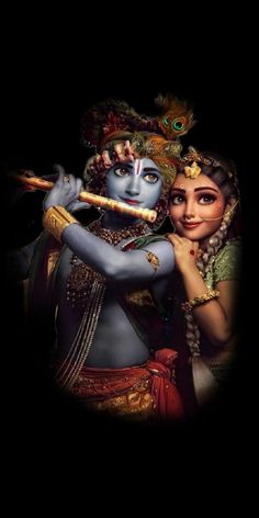radha krishna love black wallpaper