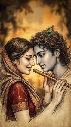 romantic radha krishna images