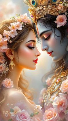 romantic radha krishna images