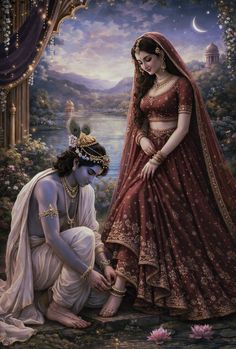 romantic radha krishna images