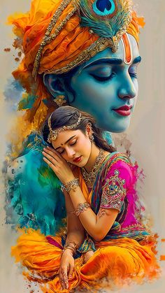 romantic radha krishna images