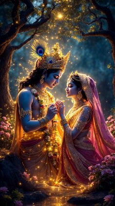 romantic radha krishna images