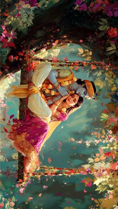 romantic radha krishna images