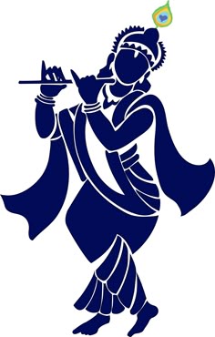black radha krishna silhouette