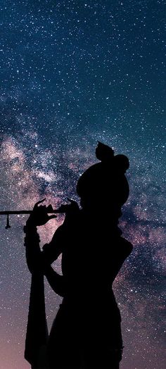 black radha krishna silhouette